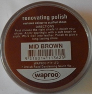 Mid Brown Shoe Polish Mid Brown Boot Polish Hand Bag Polish